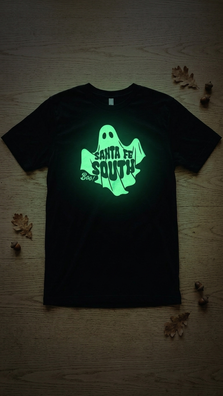 Santa Fe South Boo Glow in the Dark Tee