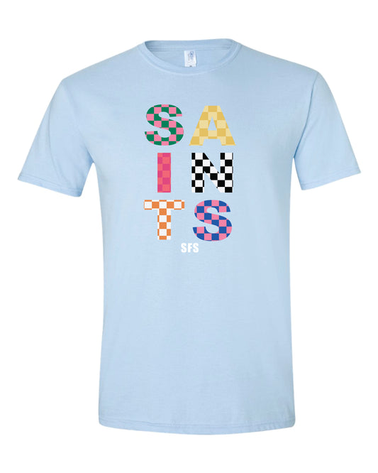 Saints Checkered Tee
