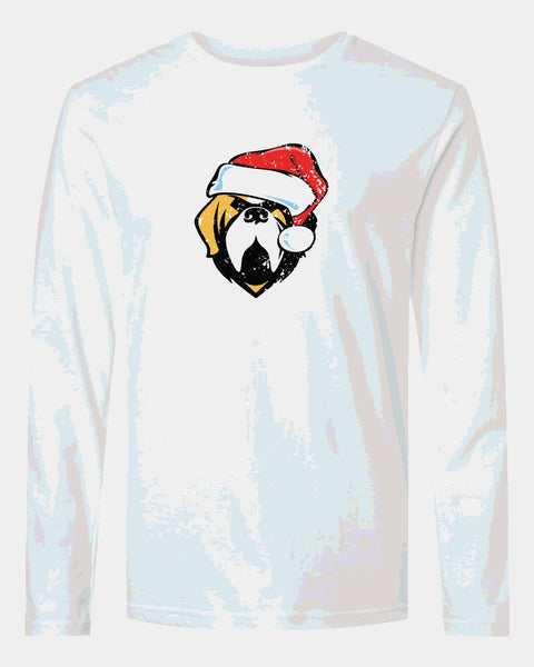 Saints Christmas Dog Long Sleeve